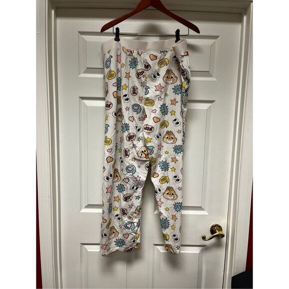 Disney Chip and Dale 2Pc. Pajama Set sz 2X EUC - Picture 6 of 8